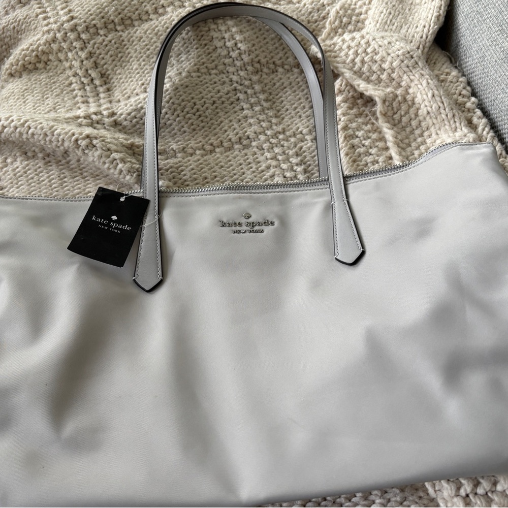 Kate Spade Silver Gray Tote